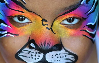 facepaint rainbow tiger 