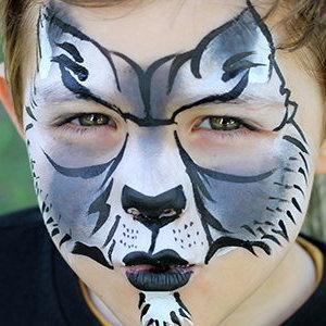 facepainting wolf 
