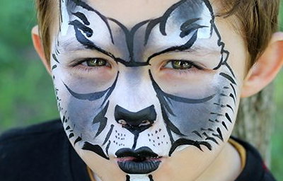 facepainting wolf 