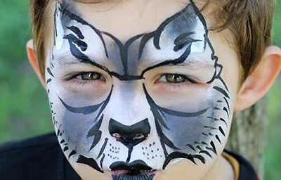 facepainting wolf 