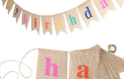 Burlap Banner