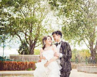 Pre-wedding day shoot in Putney Bishops Park London. Engagement and  wedding photography, videography, make up hair service