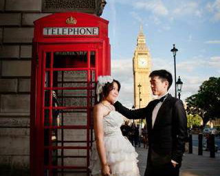 Wedding day shoot in Big Ben, London. Engagement and  wedding photography, videography, make up hair service