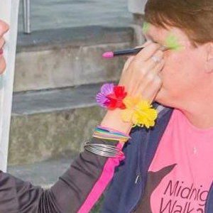 Face painting at charity events