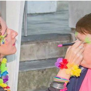 Face painting at charity events