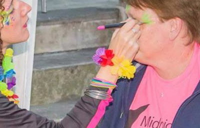 Face painting at charity events