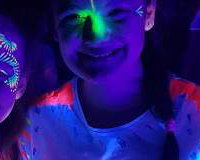 UV face painting is always a hit!
