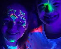 UV face painting is always a hit!