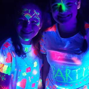 UV face painting is always a hit!