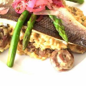 Seabass risotto
