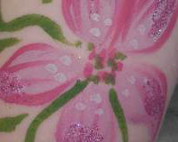 Flower pink arm