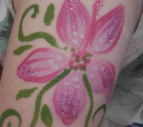 Flower pink arm