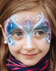 Face paint Frozen pink blue