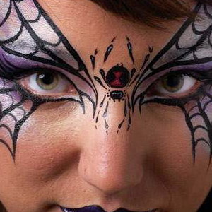 Face paint purple witch