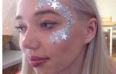 Face glitter stars