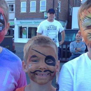 Face paint boys in Whitby 16