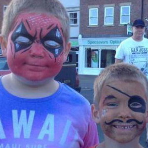 Face paint boys in Whitby 16