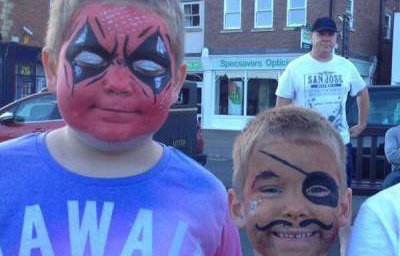 Face paint boys in Whitby 16