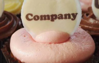 Corporate logo cakes