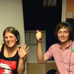 james and erin at radio