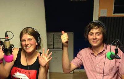 james and erin at radio