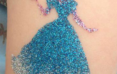 Princess Glitter Tattoo