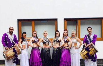 Drummer and Dancers - Bollywood Belles