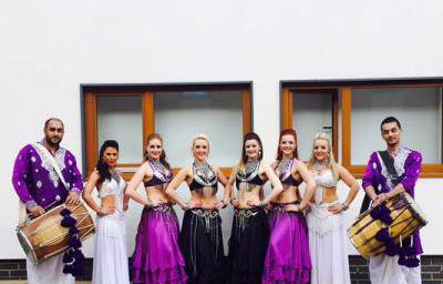 Drummer and Dancers - Bollywood Belles