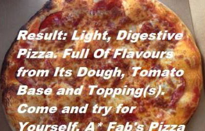 Fabs Pizzas Result.