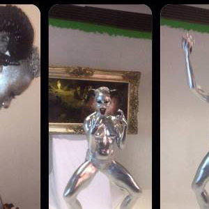 Silver Demon Makeup for Hip Hop Music Video