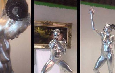 Silver Demon Makeup for Hip Hop Music Video