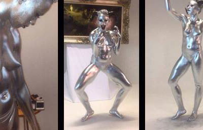 Silver Demon Makeup for Hip Hop Music Video