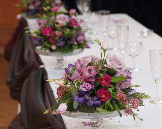 Cake Plate Flowers