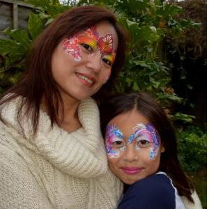 Mother & Child Flowery Princess Facepainting 