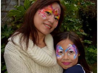 Mother & Child Flowery Princess Facepainting 