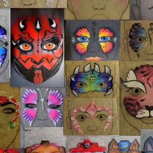 My Facepainting Menu changes frequently , depending on theme or event 