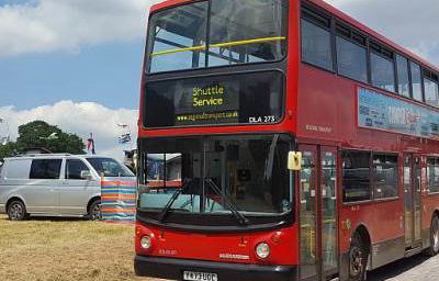 Regional Transport Shrewsbury Shropshire DLA273 Y473UGC on shuttle service for event at Weston Park