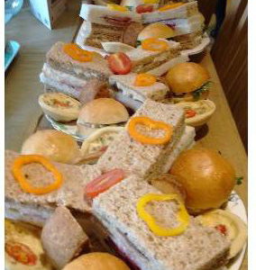 sandwiches line up afternoon tea 1