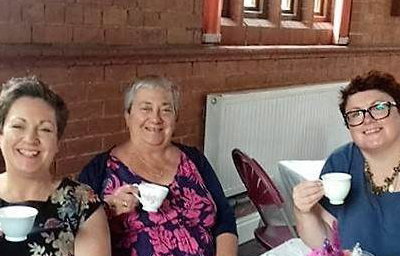 ann and mum afternoon tea