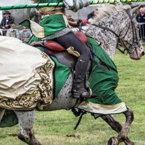 012 Cavalry of Heroes Medieval Jousting Knights on Horseback at Usk Show Monmouth Larry Weaver Photos