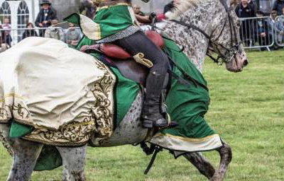 012 Cavalry of Heroes Medieval Jousting Knights on Horseback at Usk Show Monmouth Larry Weaver Photos