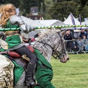 012 Cavalry of Heroes Medieval Jousting Knights on Horseback at Usk Show Monmouth Larry Weaver Photos