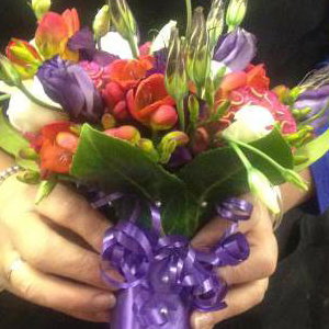 Spring Freesia Hand Tied 