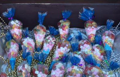 Candy Chest with candy cones