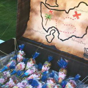 Candy Chest with candy cones