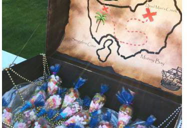Candy Chest with candy cones