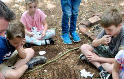 Fire lighting using the flint method