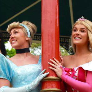 Mermaid, Golden Princess, Cinderella, Sleeping Beauty and Snow White