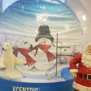 Snow Globe for Christmas Wedding Hire