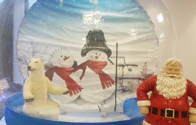 Snow Globe for Christmas Wedding Hire